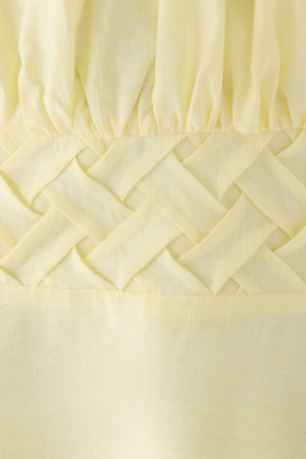 Keep It Secret Crinkle Mini Dress - Baby Yellow