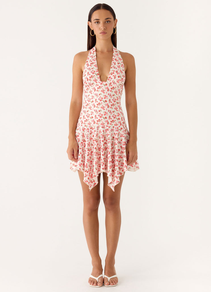 Khrysta Mini Dress - Porcelain Rose