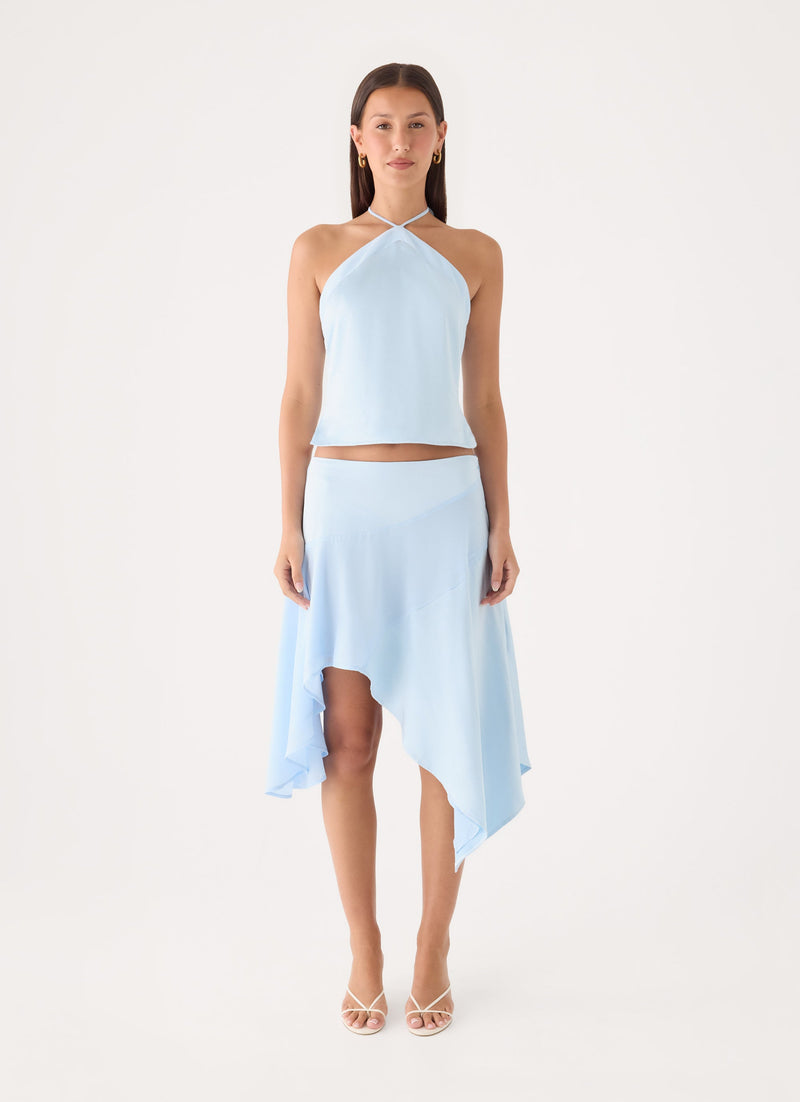 Klose Midi Skirt - Baby Blue