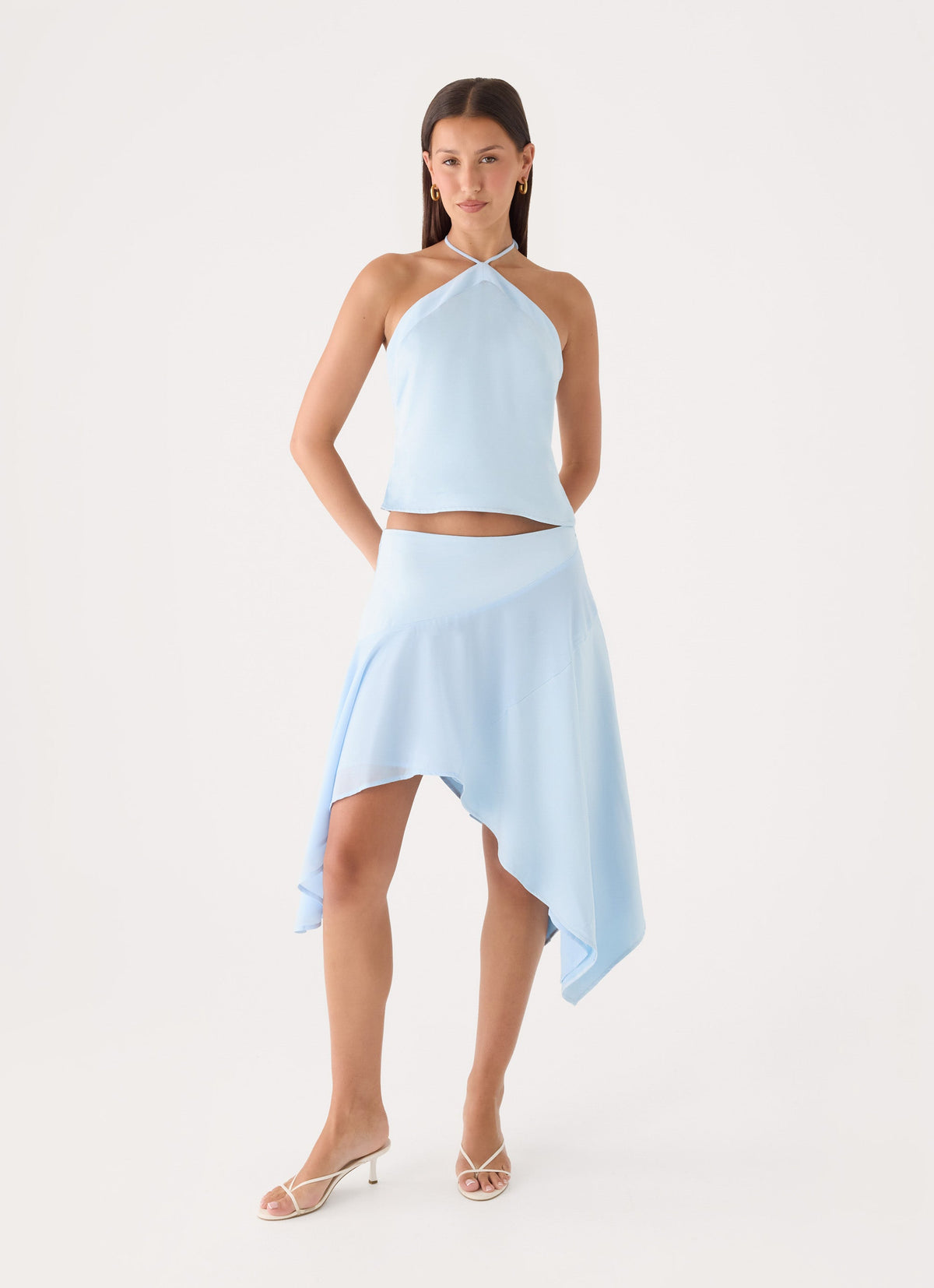 Klose Midi Skirt - Baby Blue