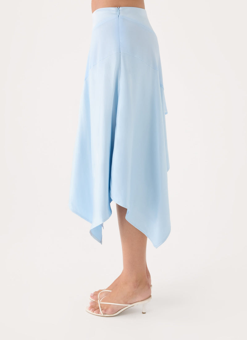 Klose Midi Skirt - Baby Blue