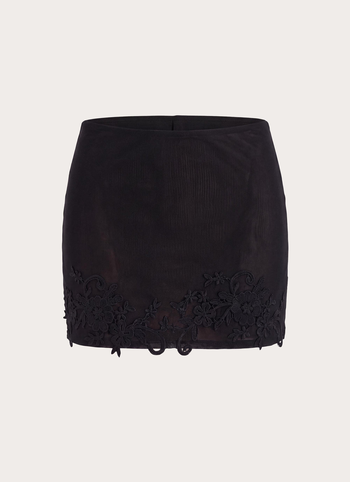 Lace Daydreams Mini Skirt - Black