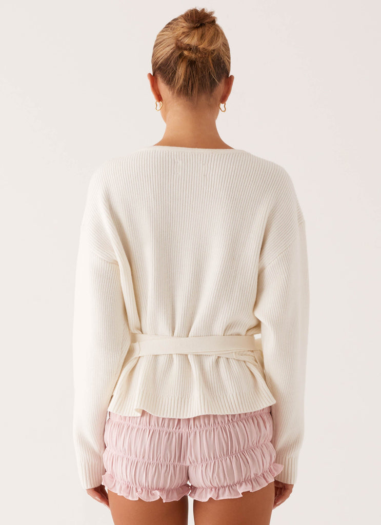 Leela Wrap Cardigan - Ivory