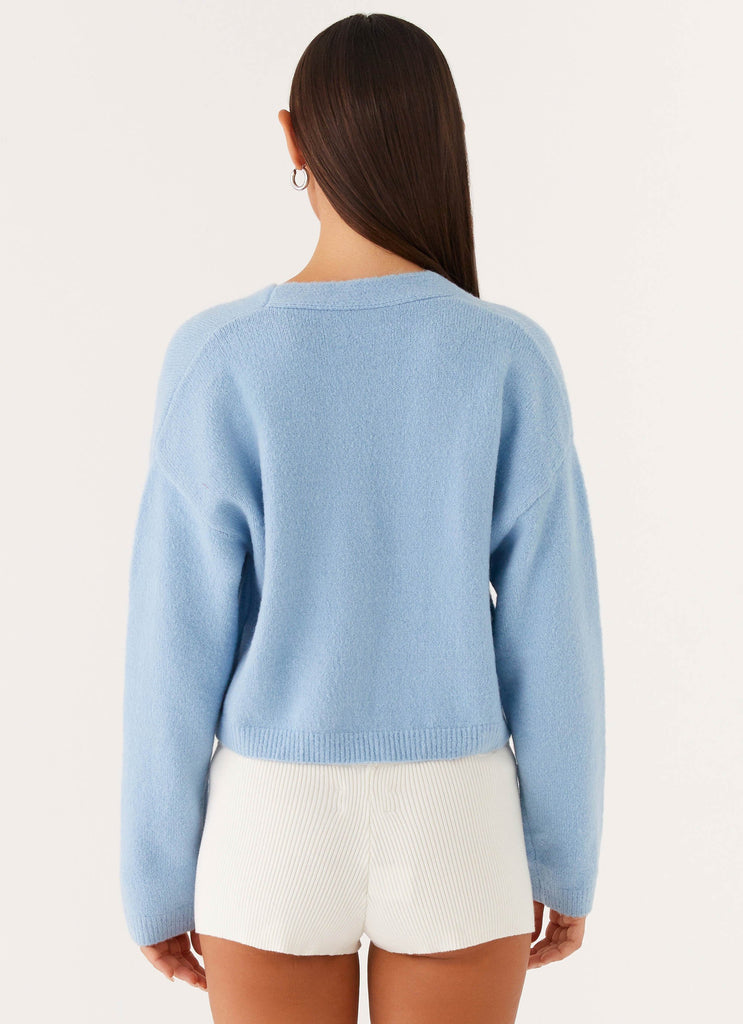 Lenka Oversized Cardigan - Blue