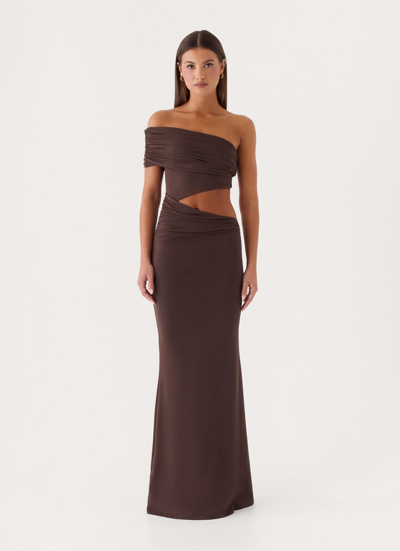 Lennen Maxi Dress - Chocolate