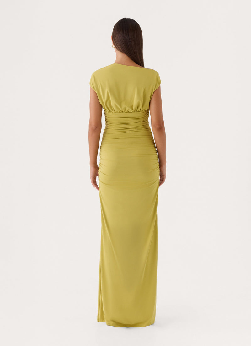 Liana Maxi Dress - Olive Green