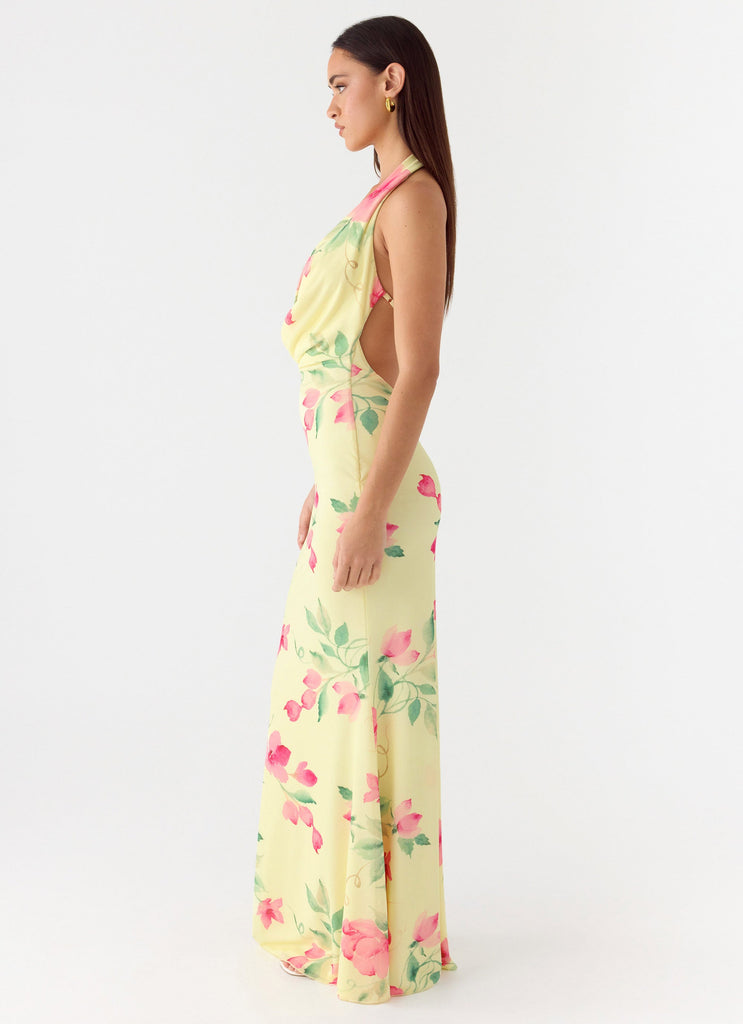 Like You Better Maxi Dress - Lemon Soleil