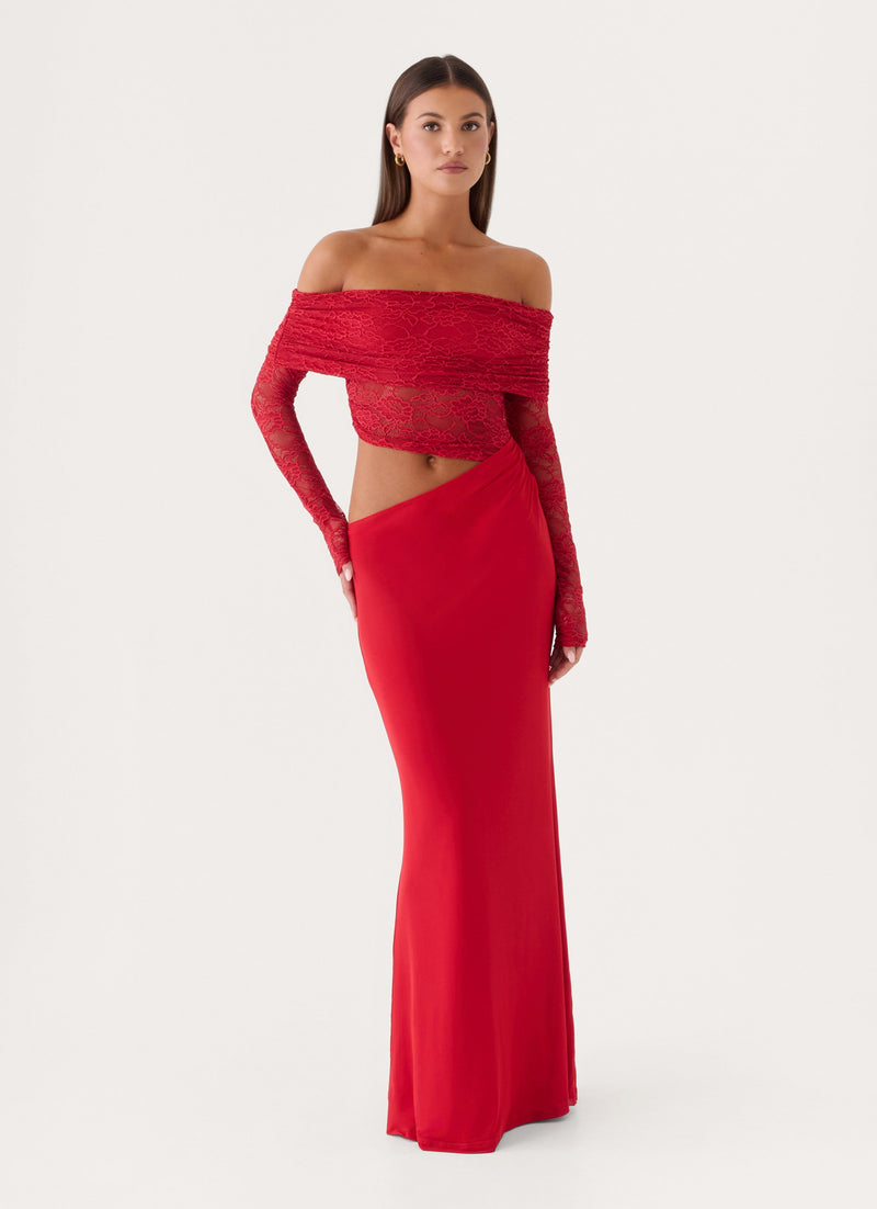 Linna Maxi Dress - Red