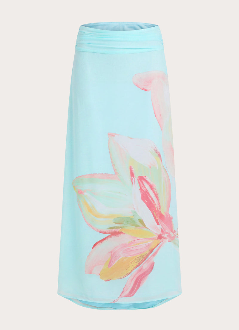 Linus Low Rise Maxi Skirt - Floral Print
