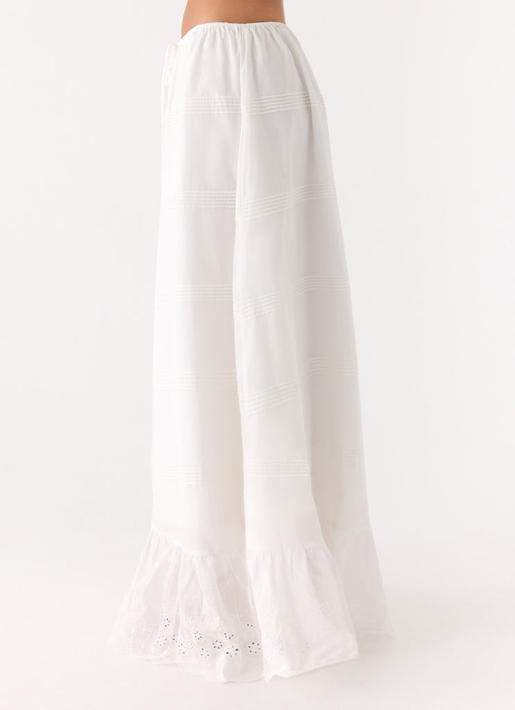 Lior Cotton Maxi Skirt - White