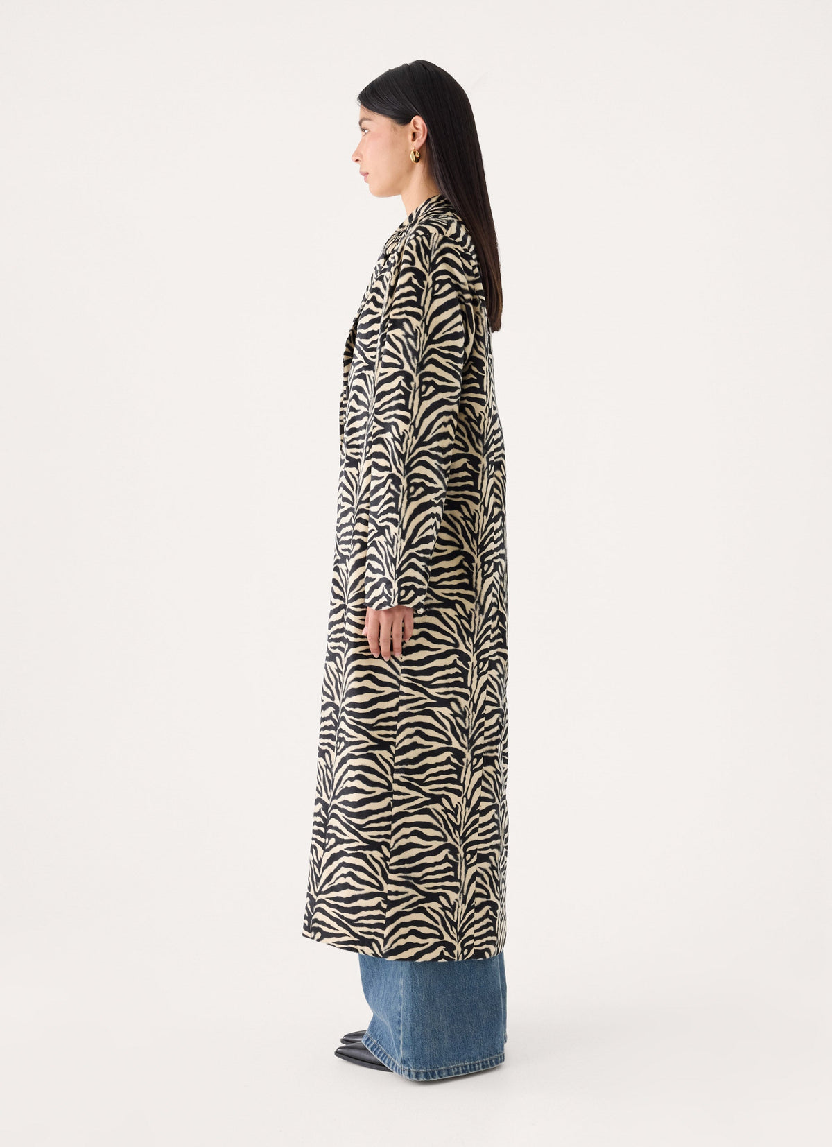 Lirena Fitted Zebra Coat - Zebra