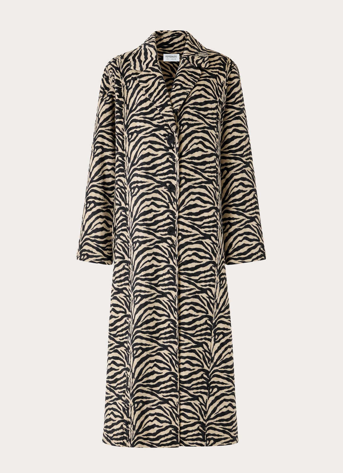 Lirena Fitted Zebra Coat - Zebra