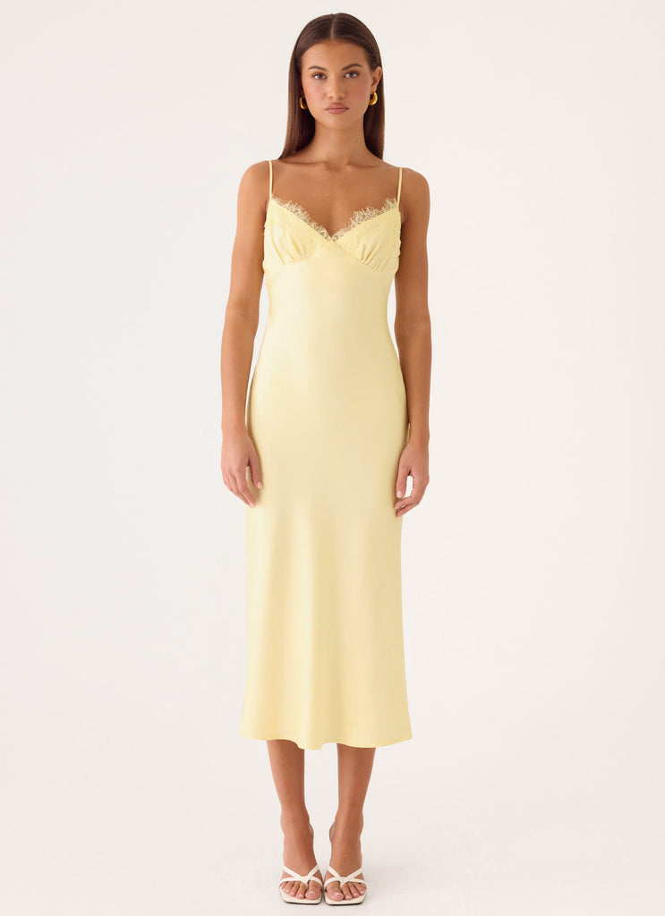 Lisette Midi Dress - Yellow