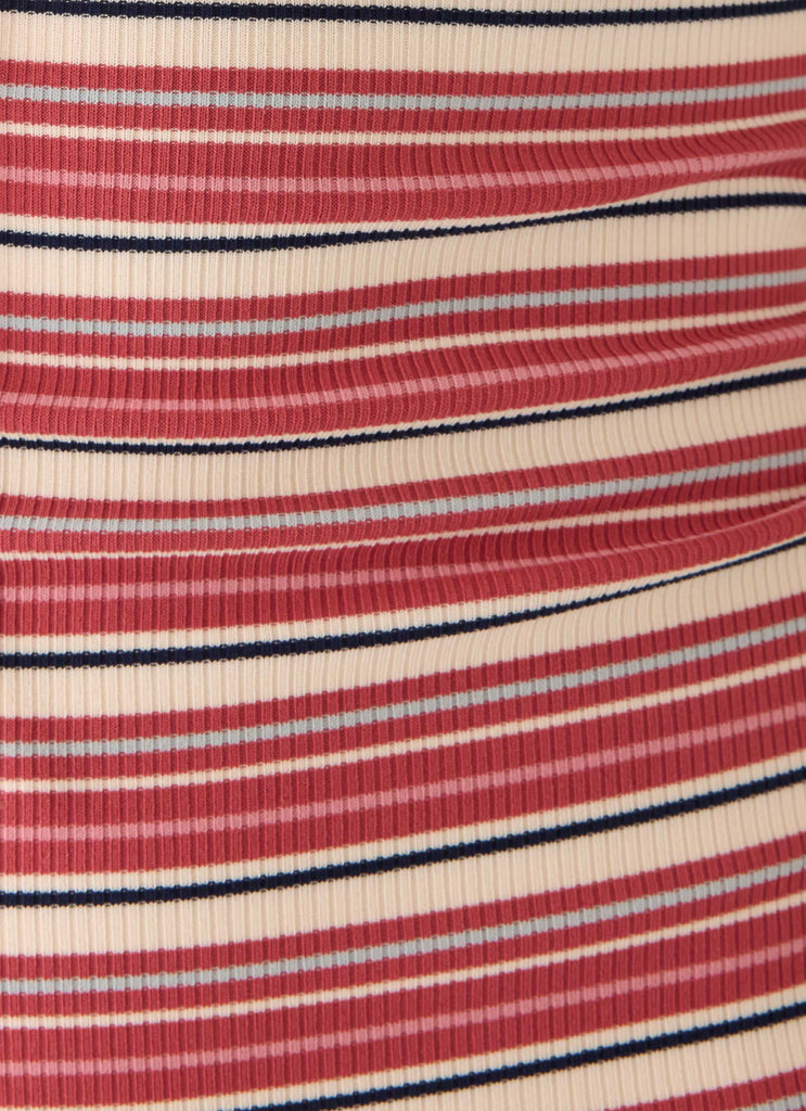 Little Bit Mini Dress - Red Stripe