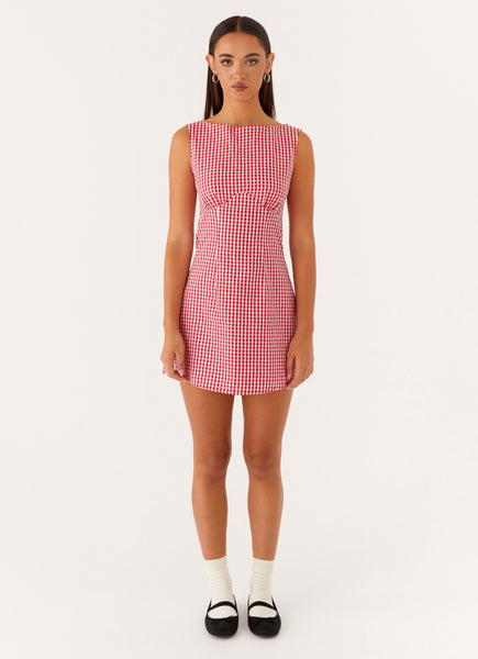 Lotus-Tie-Back-Mini-Dress-Red-