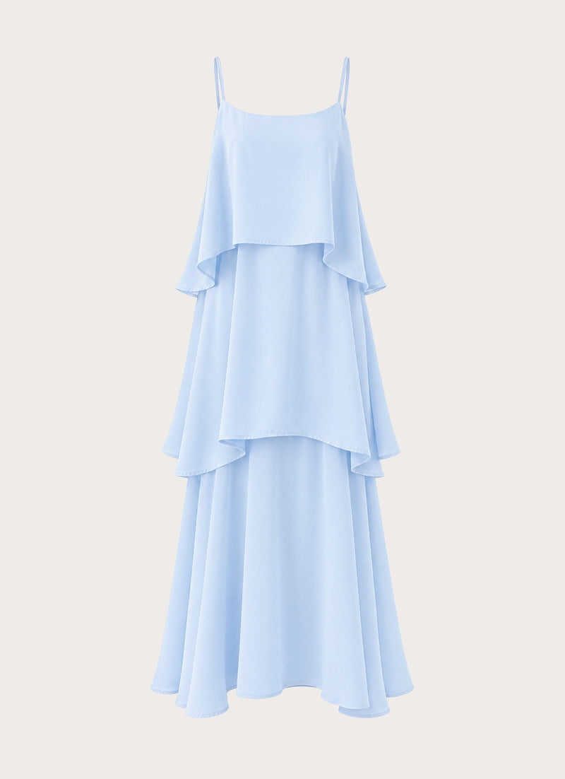 Lucy Tiered Maxi Dress - Blue