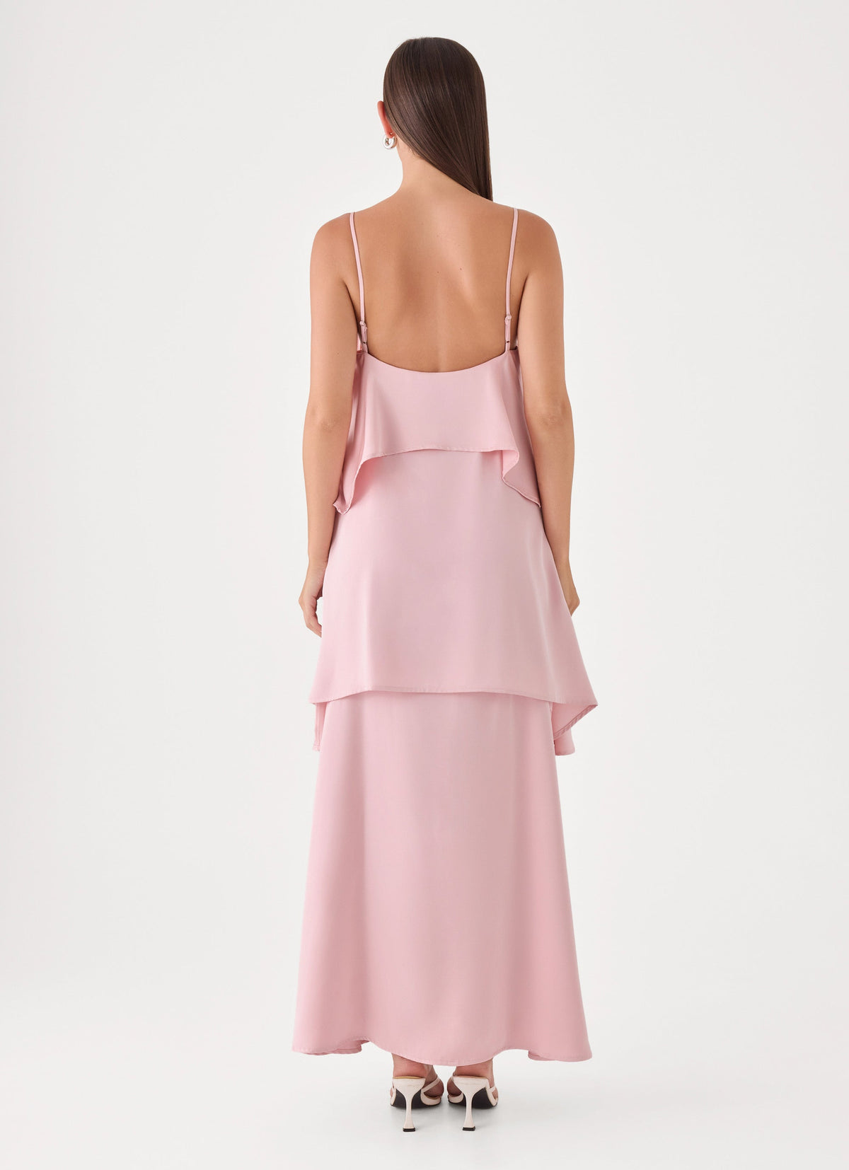 Lucy Tiered Maxi Dress - Soft Pink