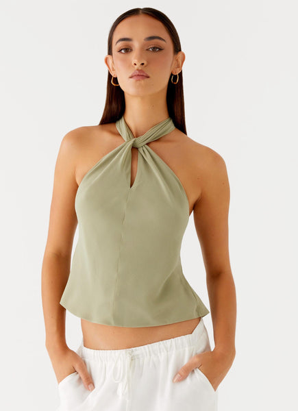 Maddox Scarf Top - Sage – Peppermayo Canada