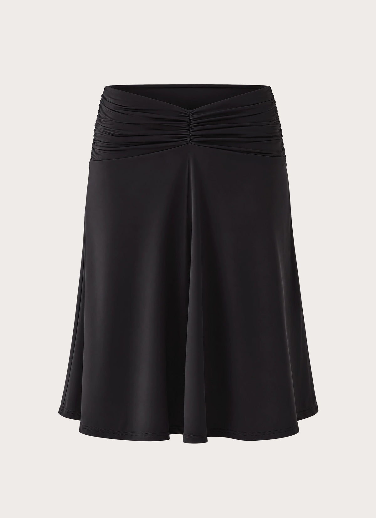 Madelyne Jersey Midi Skirt - Black