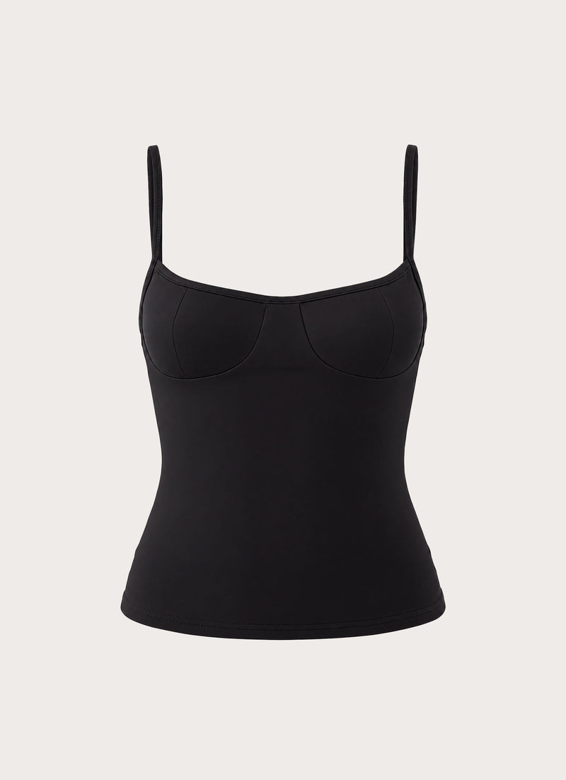 Madelyne Jersey Top - Black