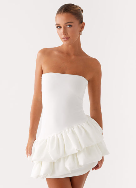 Marie Mini Dress - White – Peppermayo Canada