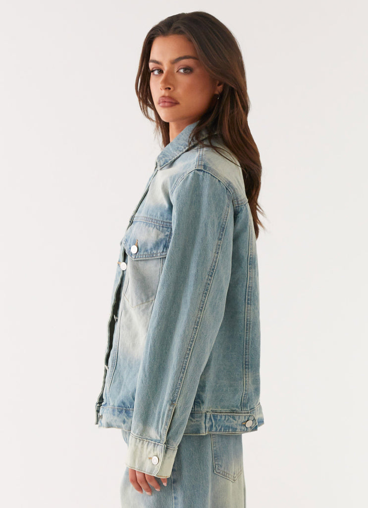 Maxwell Denim Jacket - Washed Blue