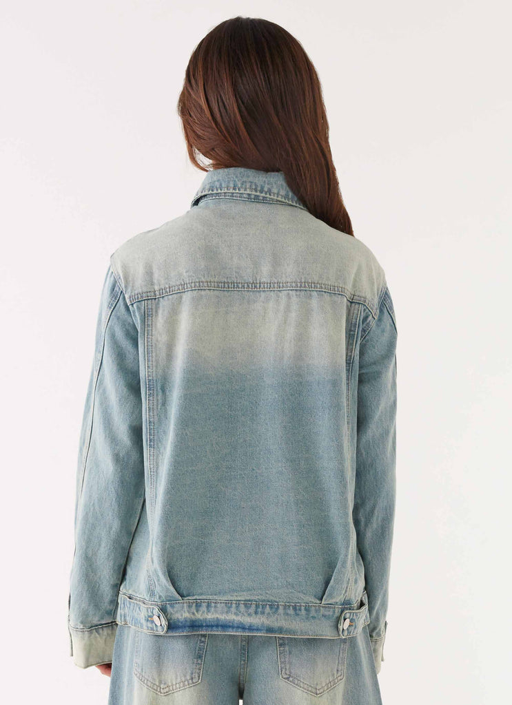 Maxwell Denim Jacket - Washed Blue