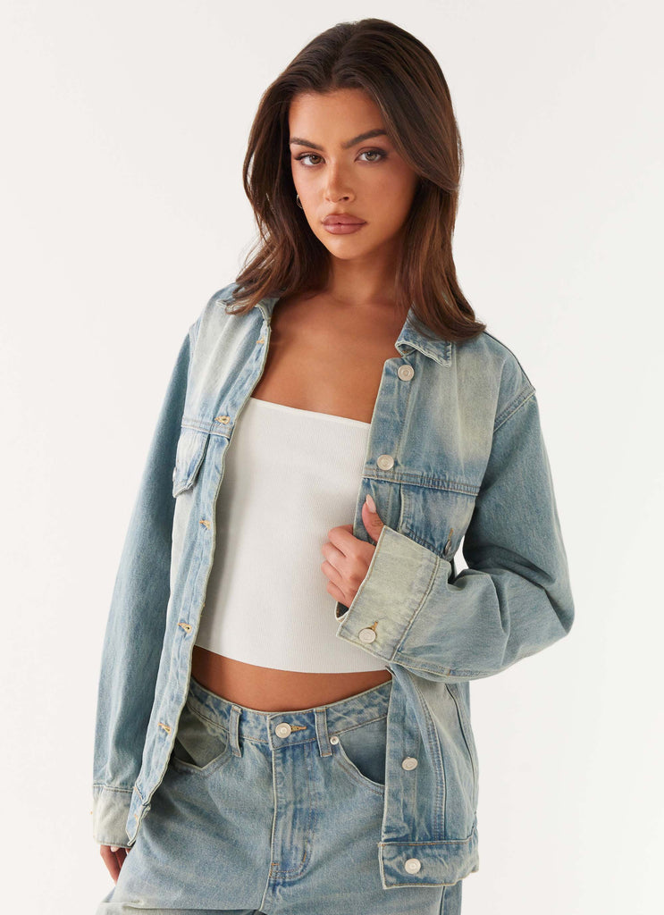 Maxwell Denim Jacket - Washed Blue