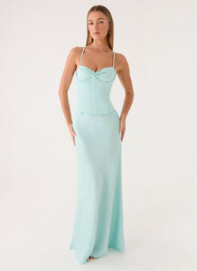 Merritt Maxi Dress - Aqua