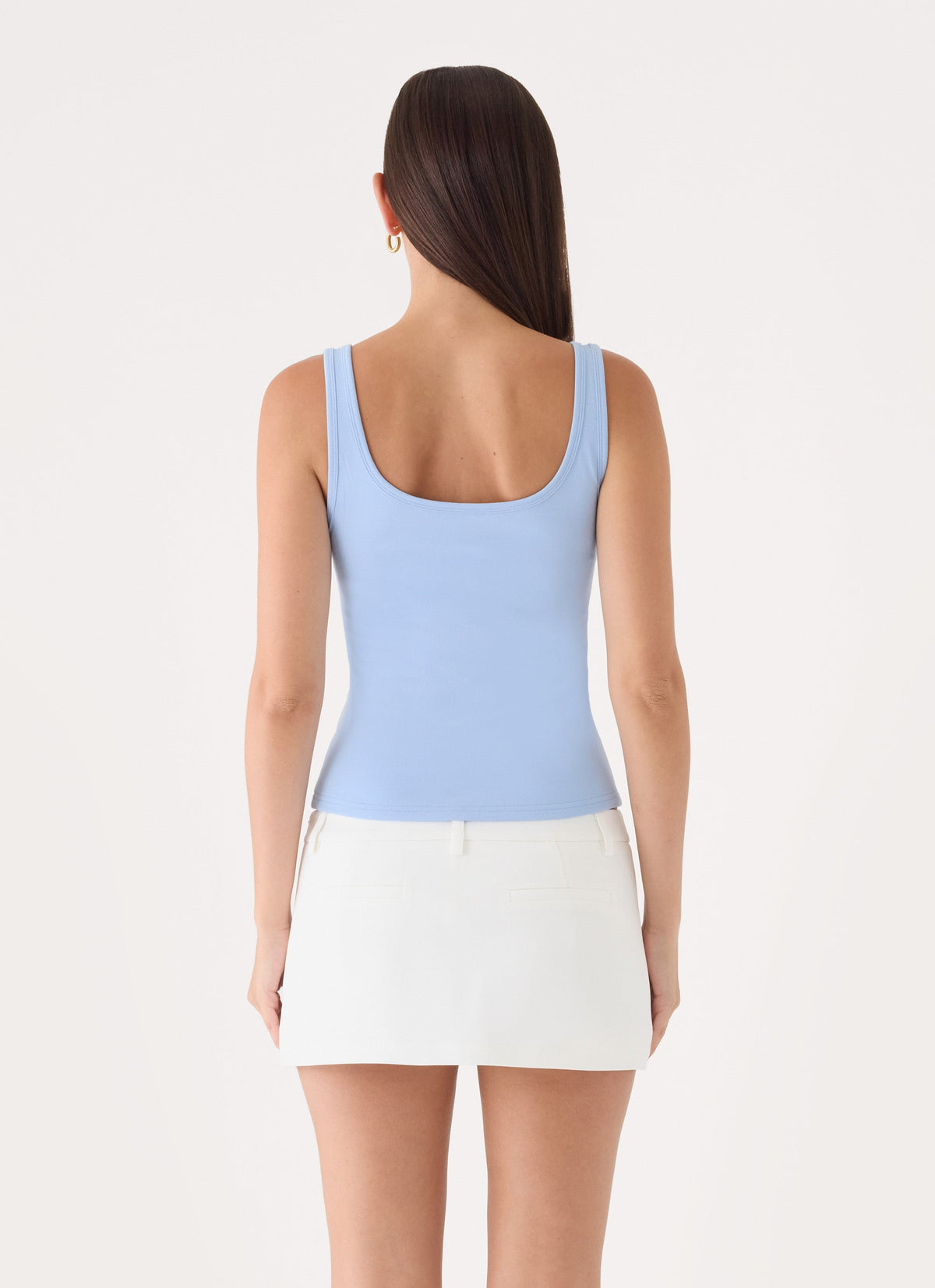 Michele Floral Top - Baby Blue