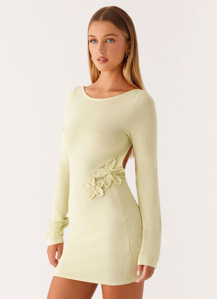 Miriam Knit Mini Dress - Green