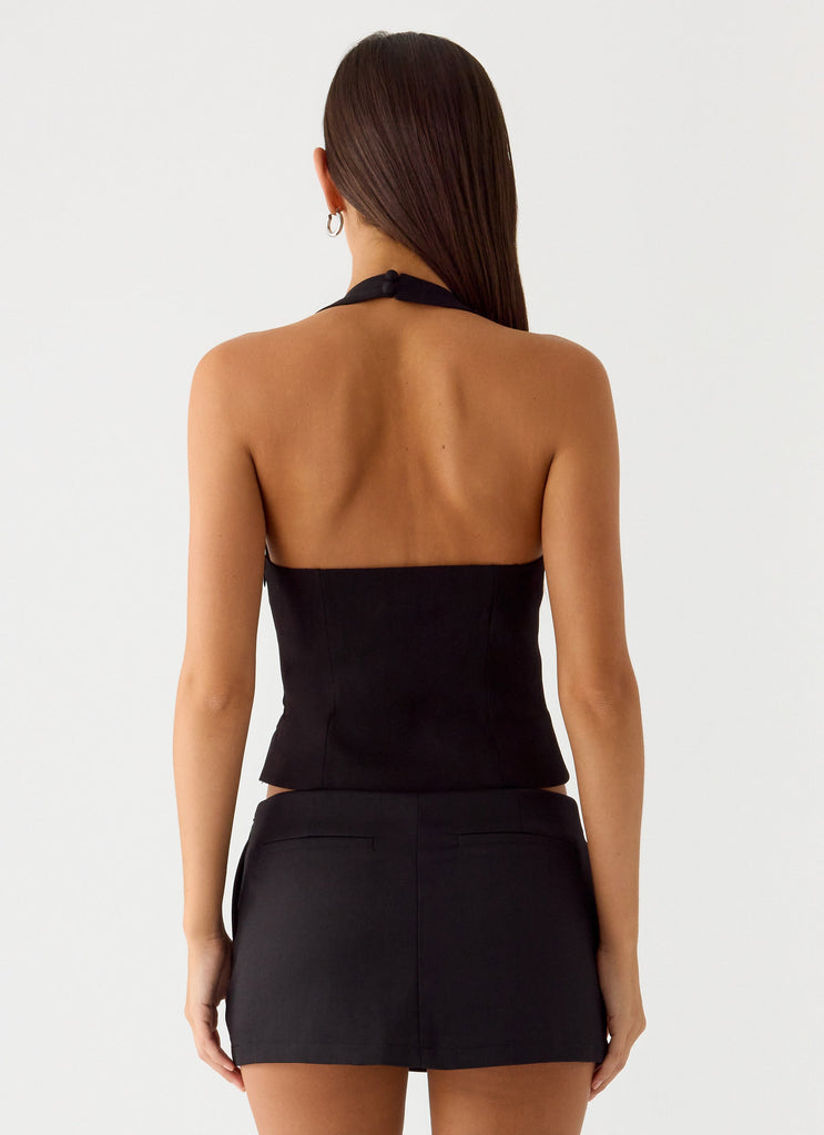 Mirna Halter Top - Black