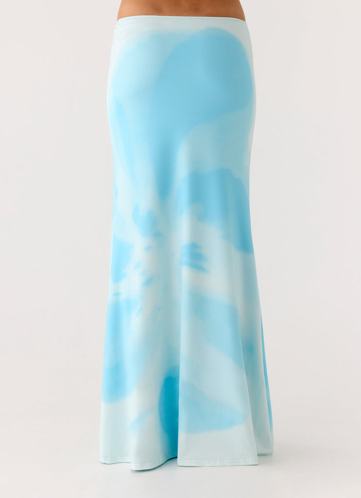Moka Maxi Skirt - Blooming Blue