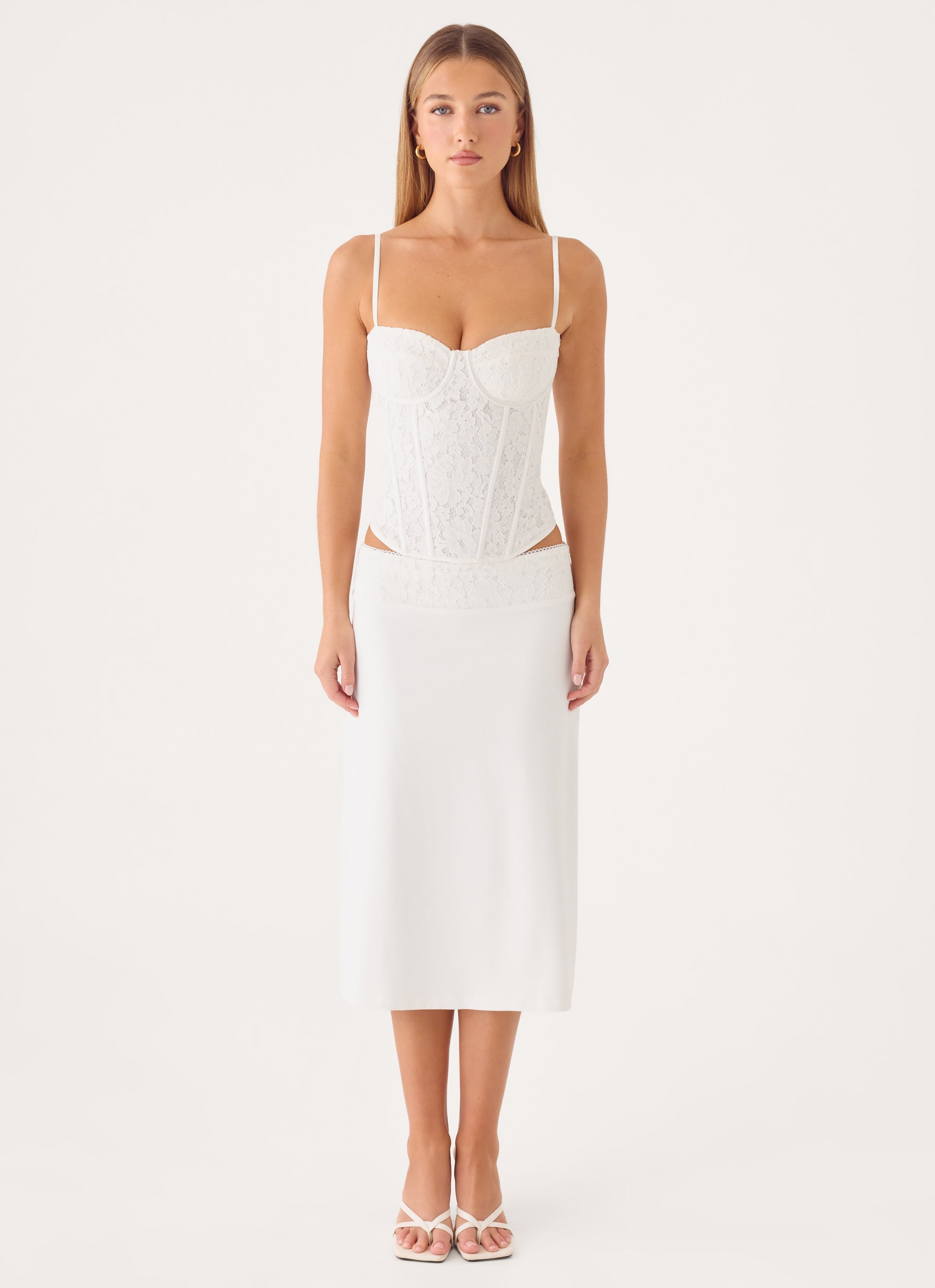 Moments Lace Corset Top - White – Peppermayo Canada