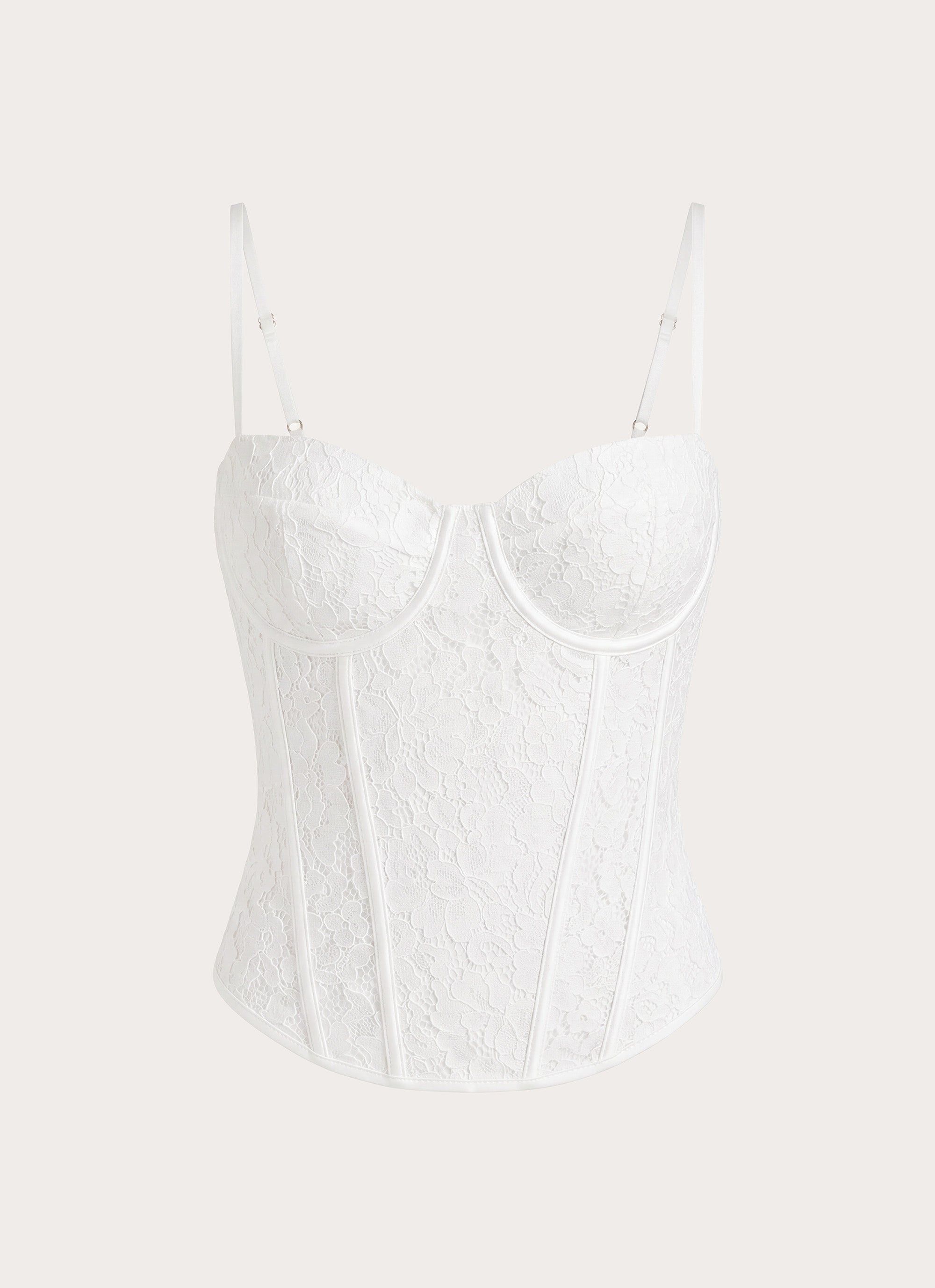 Moments Lace Corset Top - White – Peppermayo Canada