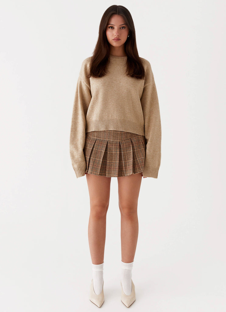 Monika Oversized Jumper - Beige