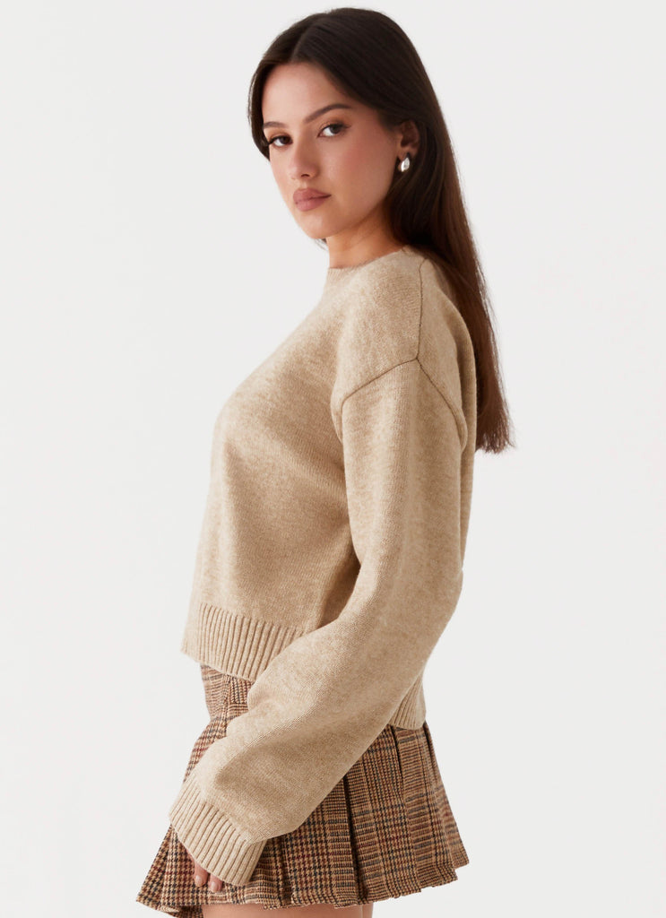 Monika Oversized Jumper - Beige