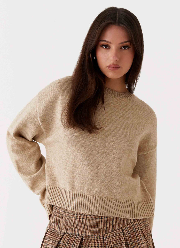 Monika Oversized Jumper - Beige