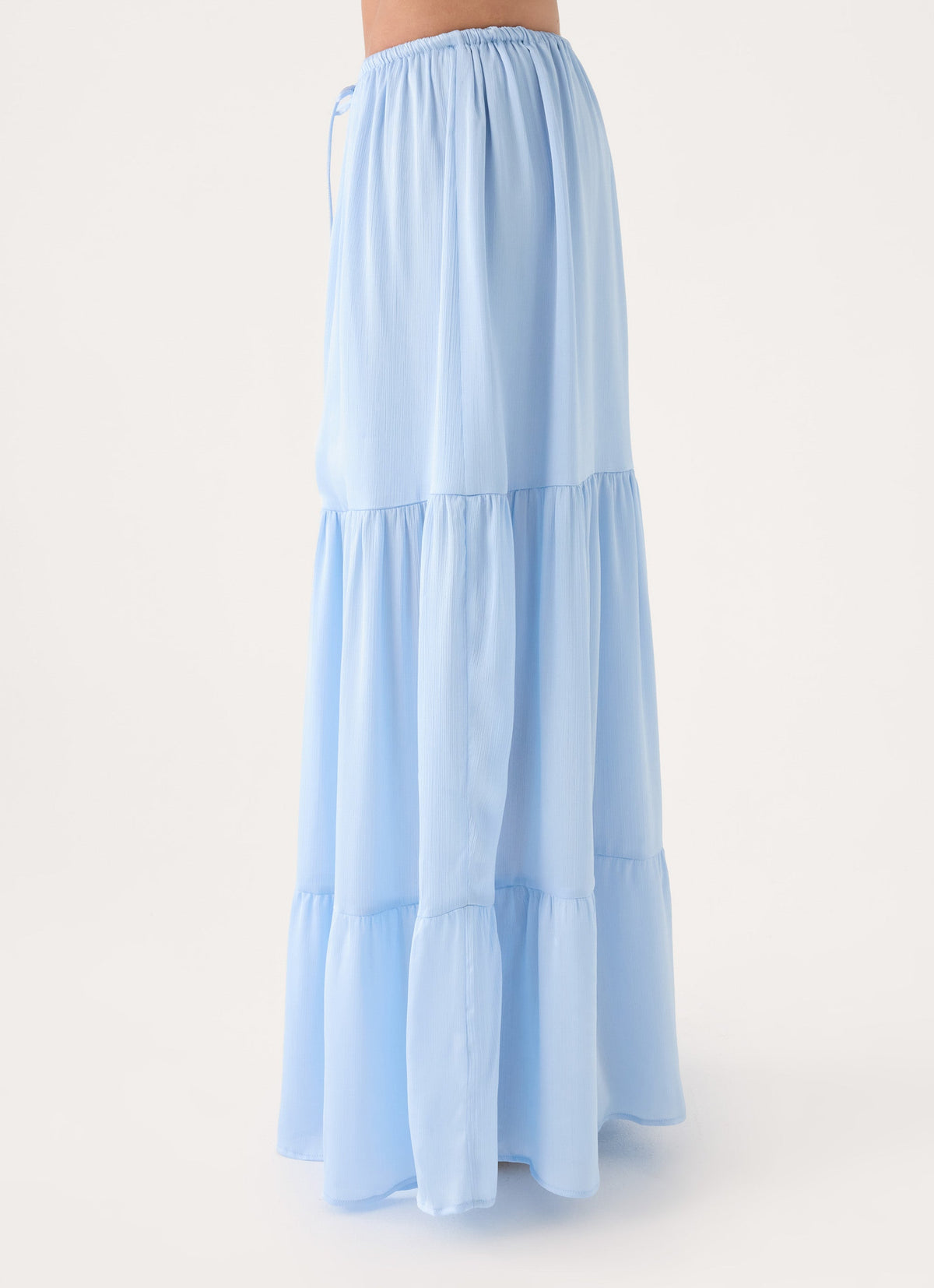 Morino Tiered Maxi Skirt - Blue