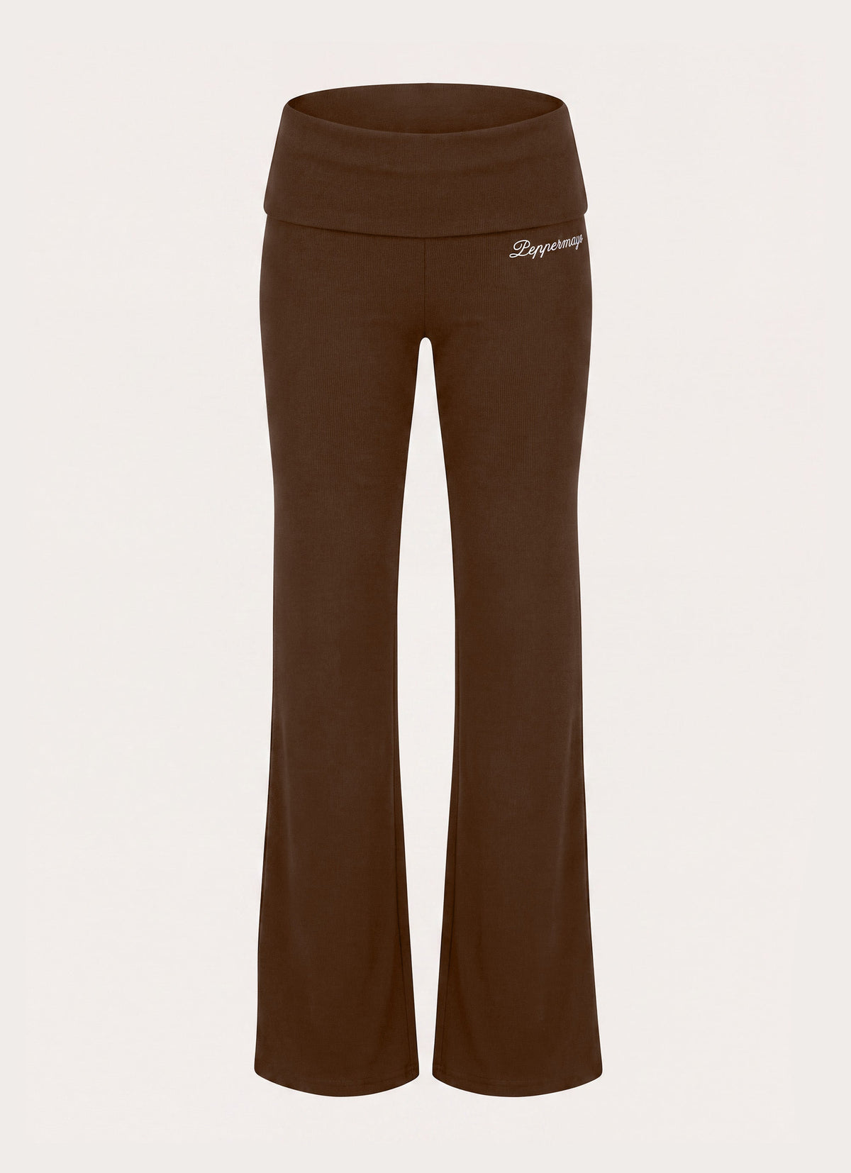 Muse Roll Waist Pants - Chocolate