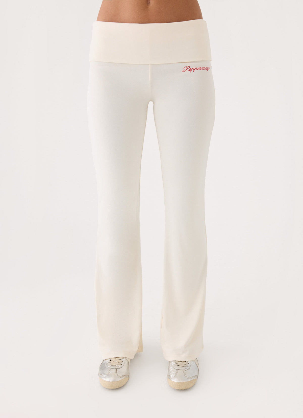 Muse Roll Waist Pants - Cream