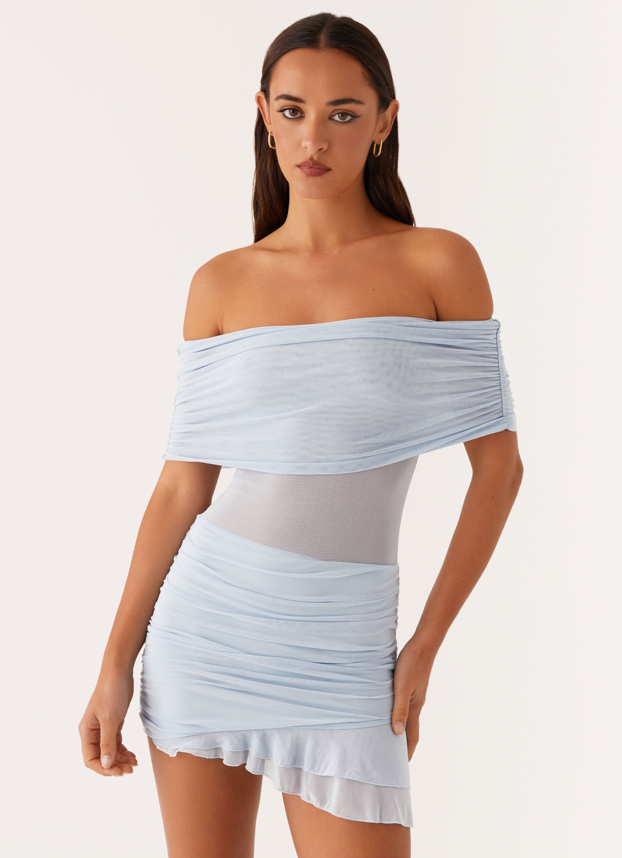 peppermayo off the shoulder dress Nelly Off Shoulder Mini Dress