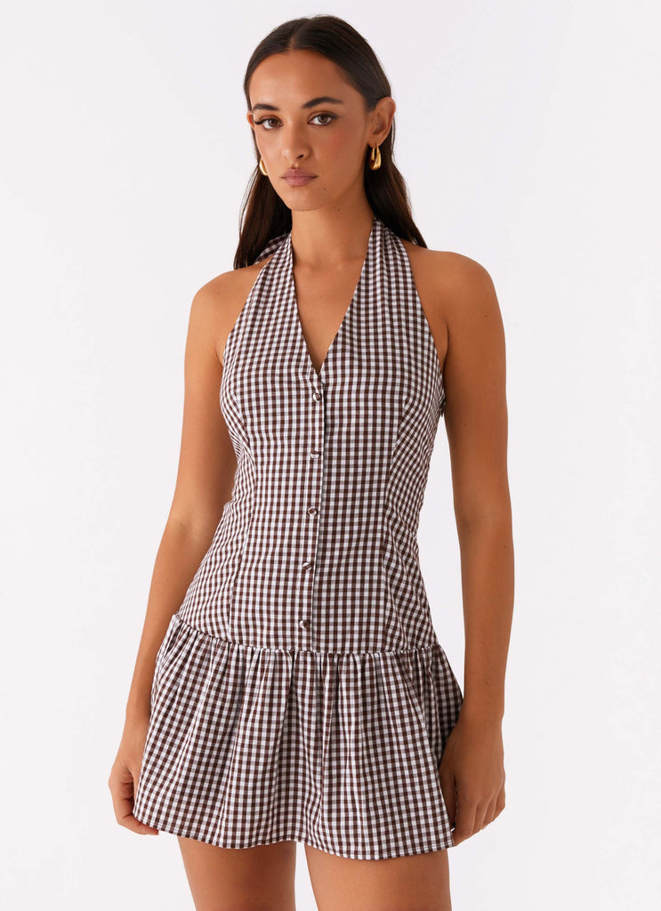 New look gingham dress on sale