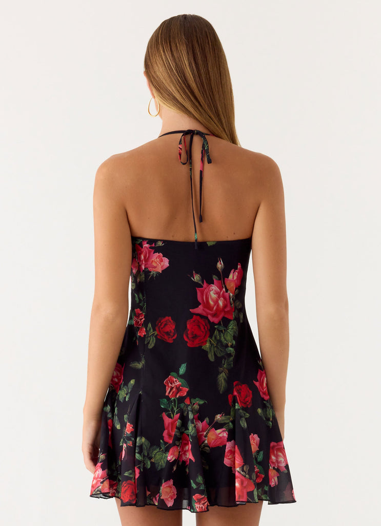 Nikyta Mini Dress - Midnight Bloom