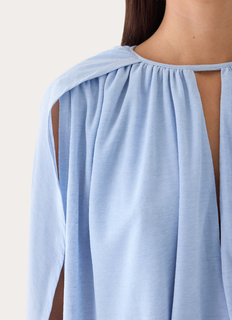 Nilima Draped Top - Blue
