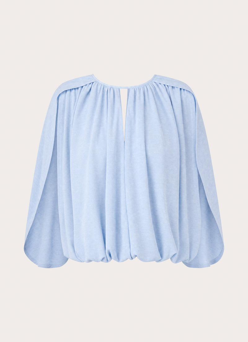 Nilima Draped Top - Blue