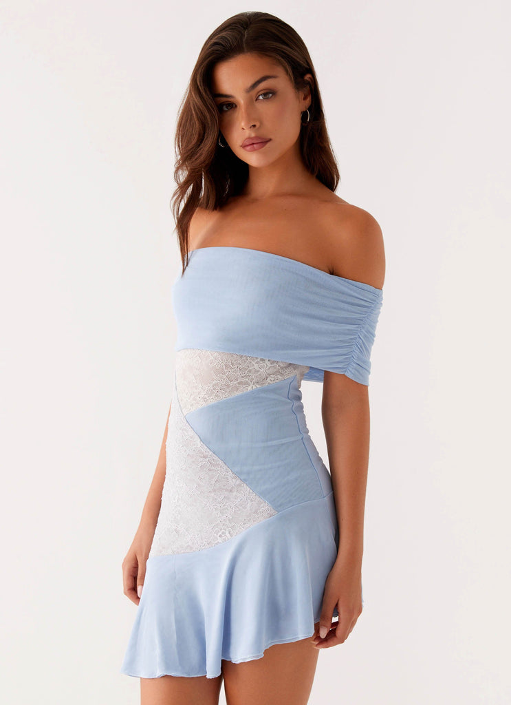 Ocean Road Mini Dress - Blue