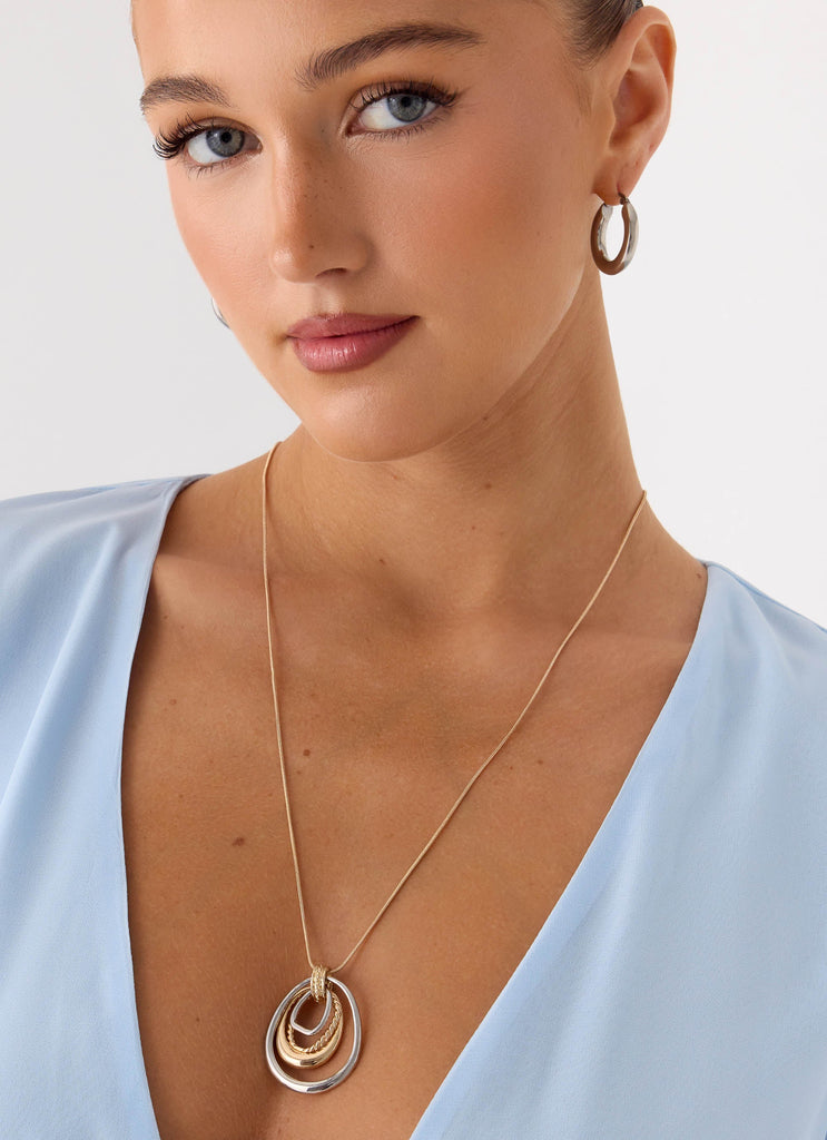 On The Low Necklace - Two Tone