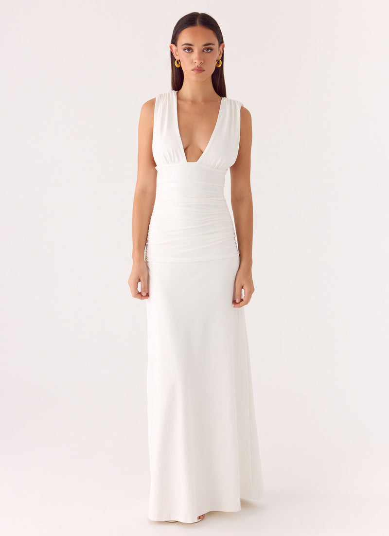 Options Maxi Dress - White