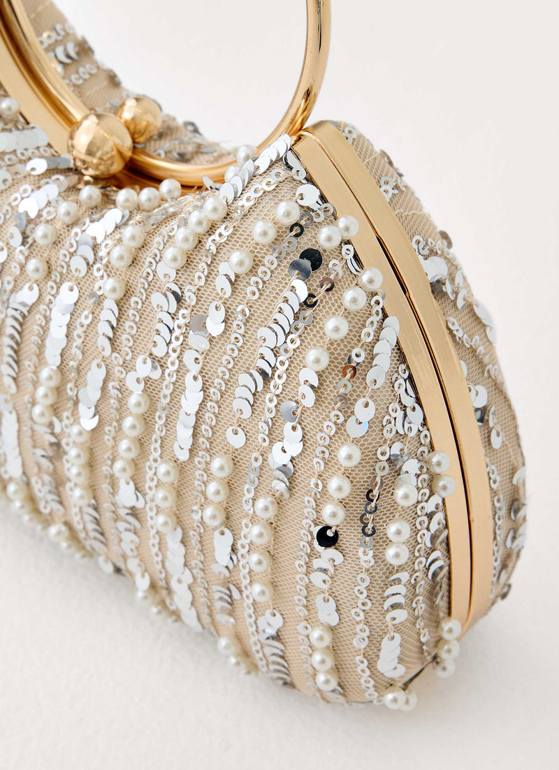Orina Sequin Handbag - Gold/Silver
